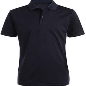 Nautica Boys' School Uniform Short Sleeve Performance Polo